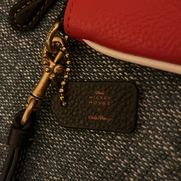 Coach Mickey Mouse Keith Haring Wristlet - Picture 5 of 6